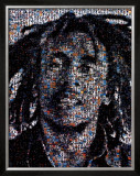Bob Marley Mosaic Poster