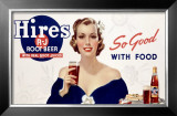 Hire's Root Beer Framed Giclee Print