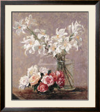Roses and Lilies Prints by Louisa Lee