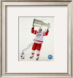Pavel Datsyuk with the Stanley Cup, Game 6 of the 2008 NHL Stanley Cup Finals; 29 Framed Photographic Print
