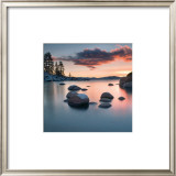 Sand Harbor Sunset Art by Elizabeth Carmel