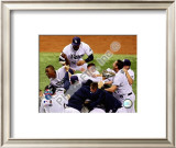 B.J. Upton Game 7 of the 2008 ALCS Celebration Framed Photographic Print