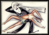 Josephine Baker Jazz Band Framed Giclee Print