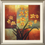 Orange Orchid Art by Jill Deveraux
