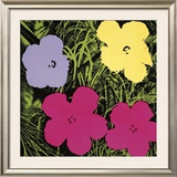 Flowers, c.1970 (1 Purple, c.1 Yellow, 2 Pink) Poster by Andy Warhol