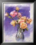 Roses with a Blue Vase Posters by I. Kupper