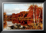 Autumn's Fire Poster by Edward Wilkins Waite