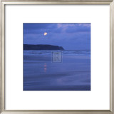 Moon and Beach Print by Jo Crowther