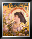 Extrait de Menthe Provencale Framed Giclee Print
