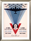 Victory, Franklin D. Roosevelt Framed Giclee Print by Jean Carlu