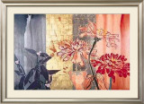 Three Zinnias Poster by Robert Kushner