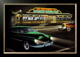 Mickeys Diner Print by Helen Flint
