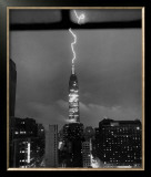 Lightning Striking the Empire State Building, New York City, July 9, 1945 Framed Giclee Print