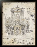Classical Building I Posters by Elizabeth Jardine