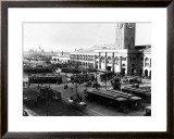 San Francisco, Cable Cars, Wharf Framed Giclee Print