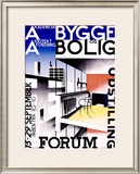 Bygge og Bolig Framed Giclee Print by Ib Andersen