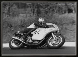 Laverda GP Motorcycle Framed Giclee Print by Giovanni Perrone