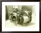 Fire Fighters Motorcycle Framed Giclee Print
