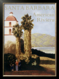 Santa Barbara American Riviera Framed Giclee Print