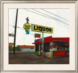 Route 66: West End Liquor Print by Ayline Olukman
