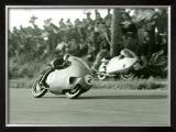 Guzzi GP Motorcycle Framed Giclee Print by Giovanni Perrone