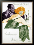 Hauser's Hotel Framed Giclee Print by Ludwig Hohlwein