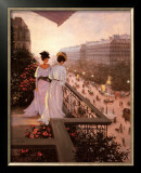 On the Balcony Poster by Christa Kieffer