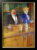 French Bar Framed Giclee Print by Henri de Toulouse-Lautrec