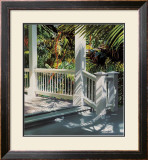 Small Glittering Porch Print by Alice Dalton Brown