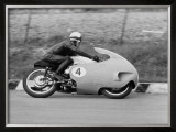 Guzzi GP Motorcycle Framed Giclee Print by Giovanni Perrone