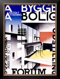 Bygge og Bolig Framed Giclee Print by Ib Andersen