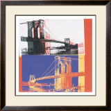 Brooklyn Bridge, c.1983 (black bridge/white background) Prints by Andy Warhol