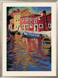 Blue Canal I Print by Mannel Gannau