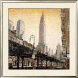 The Chrysler Building from the L Posters by Mathew Daniels