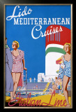 Lido Med Cruises Framed Giclee Print