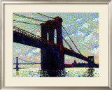 Brooklyn Bridge Poster by Neil Waldman