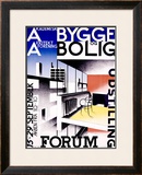 Bygge og Bolig Framed Giclee Print by Ib Andersen