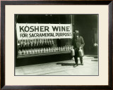 New York City, Kosher Wine Framed Giclee Print