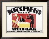 Kramer's Welt-Bar Framed Giclee Print by Gerda Wegener