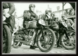 Ducati Agusta Race Motorcycle Framed Giclee Print by Giovanni Perrone
