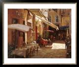 Café de Provence Art by Leonard Wren
