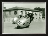NSU GP Motorcycle Framed Giclee Print by Giovanni Perrone