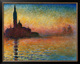 Sunset In Venice Prints by Claude Monet
