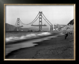 Golden Gate Bridge under Construction, From Baker Beach, c.1936 Framed Giclee Print