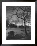 Winter at Night, New York, Central Park Framed Giclee Print