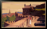 Edinburgh by the East Coast Route Framed Giclee Print by A Van Anrooy