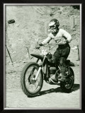 Bultaco Pursang Motorcycle MX Framed Giclee Print