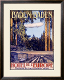 Baden Baden by Airship Hotel Framed Giclee Print