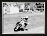 Kenny Roberts 750 Yamaha Flat Track Poster Framed Giclee Print by Jerry Smith
