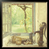Water Pump with Dishes Posters by Miguel Valle